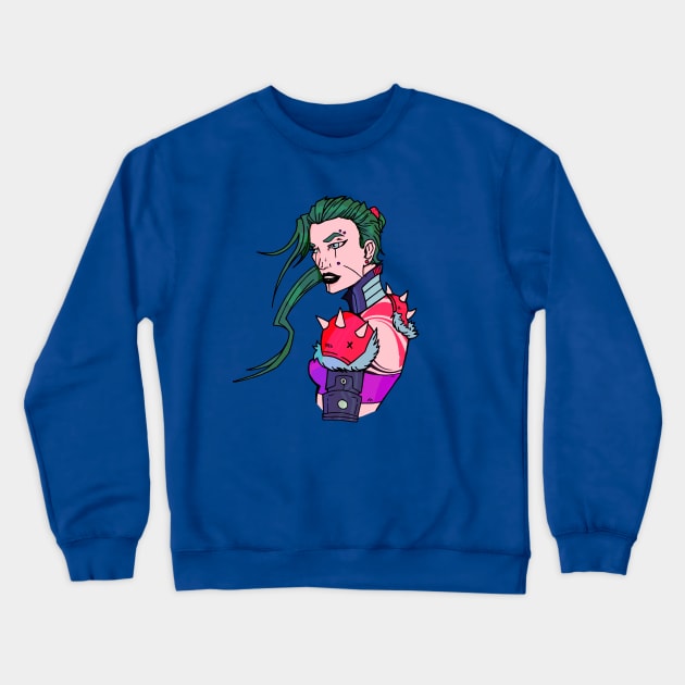 Cyberpunk Chick 3 Crewneck Sweatshirt by TaliDe